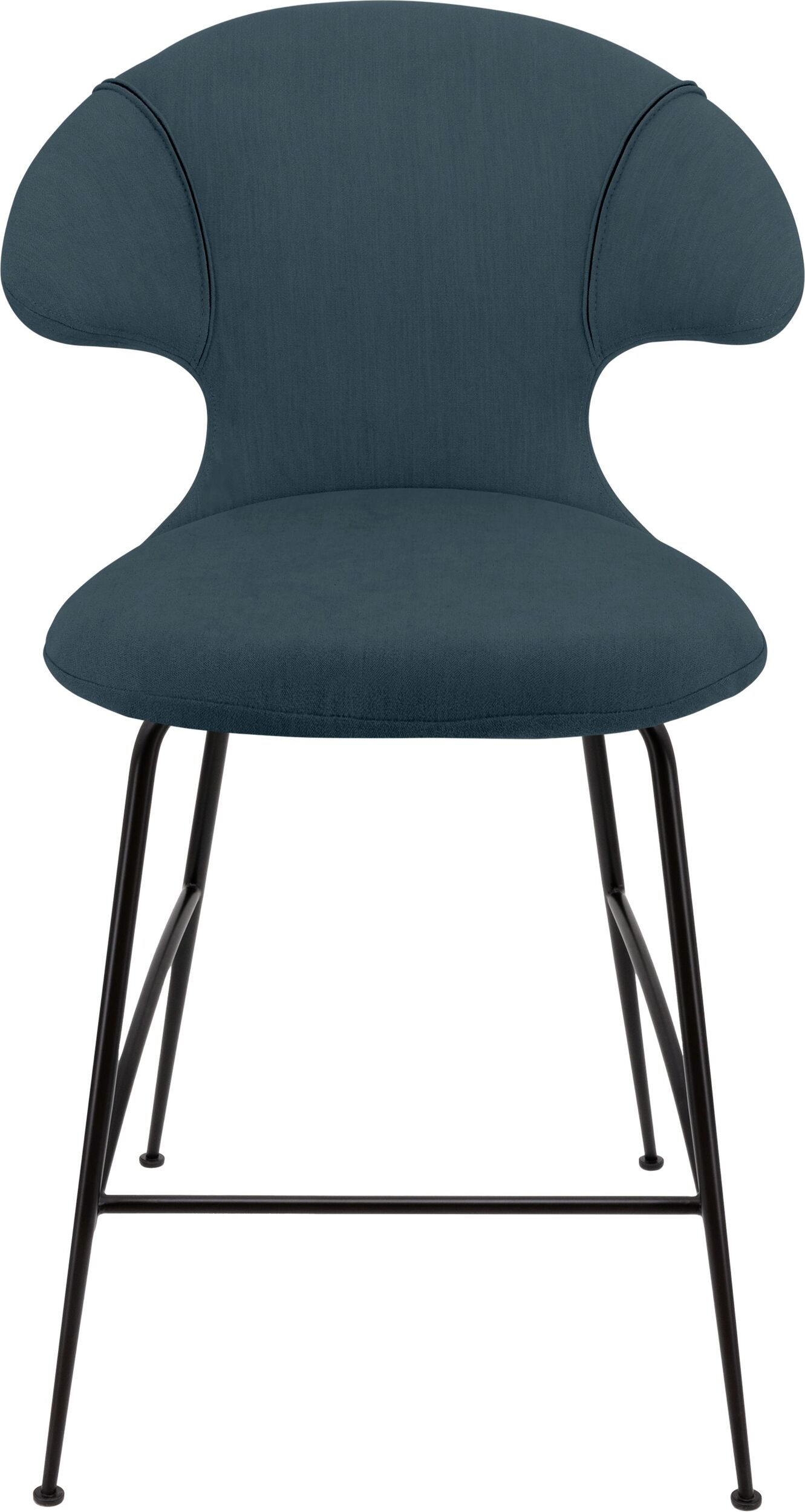 Krzesło Time Flies 102 cm niebieskie na czarnych nogach