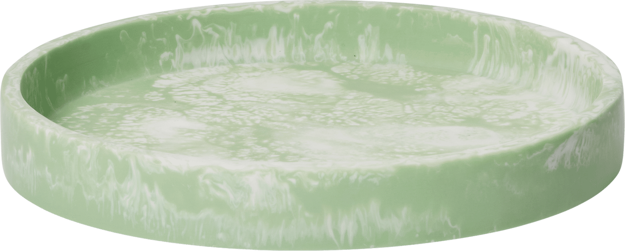 Taca dekoracyjna Mist okrągła 20 cm miętowa