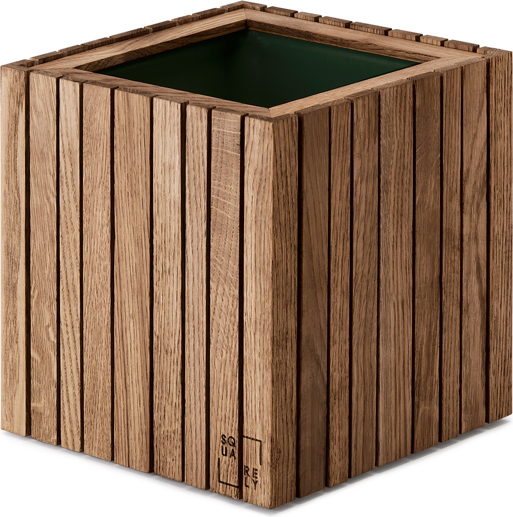 Doniczka samonawadniająca GrowON ciemny dąb