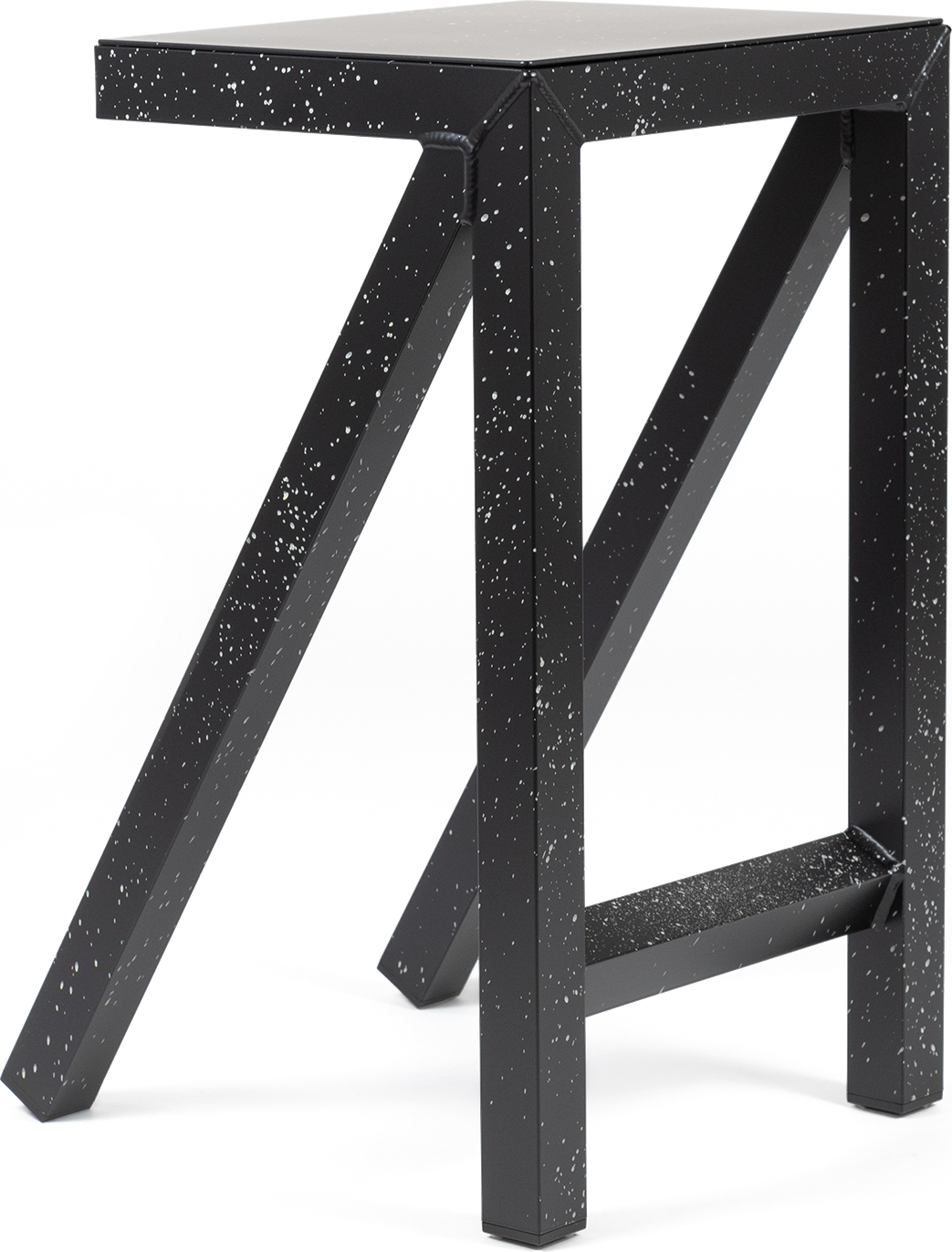 Stołek barowy Bureaurama 62 cm czarno-biały