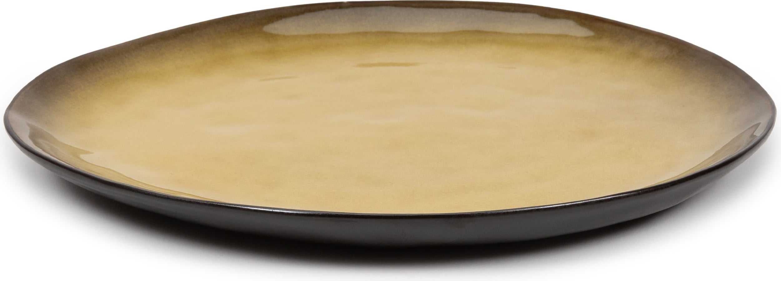 Talerze obiadowe Pure owalne 27,5 cm żółte 2 szt.