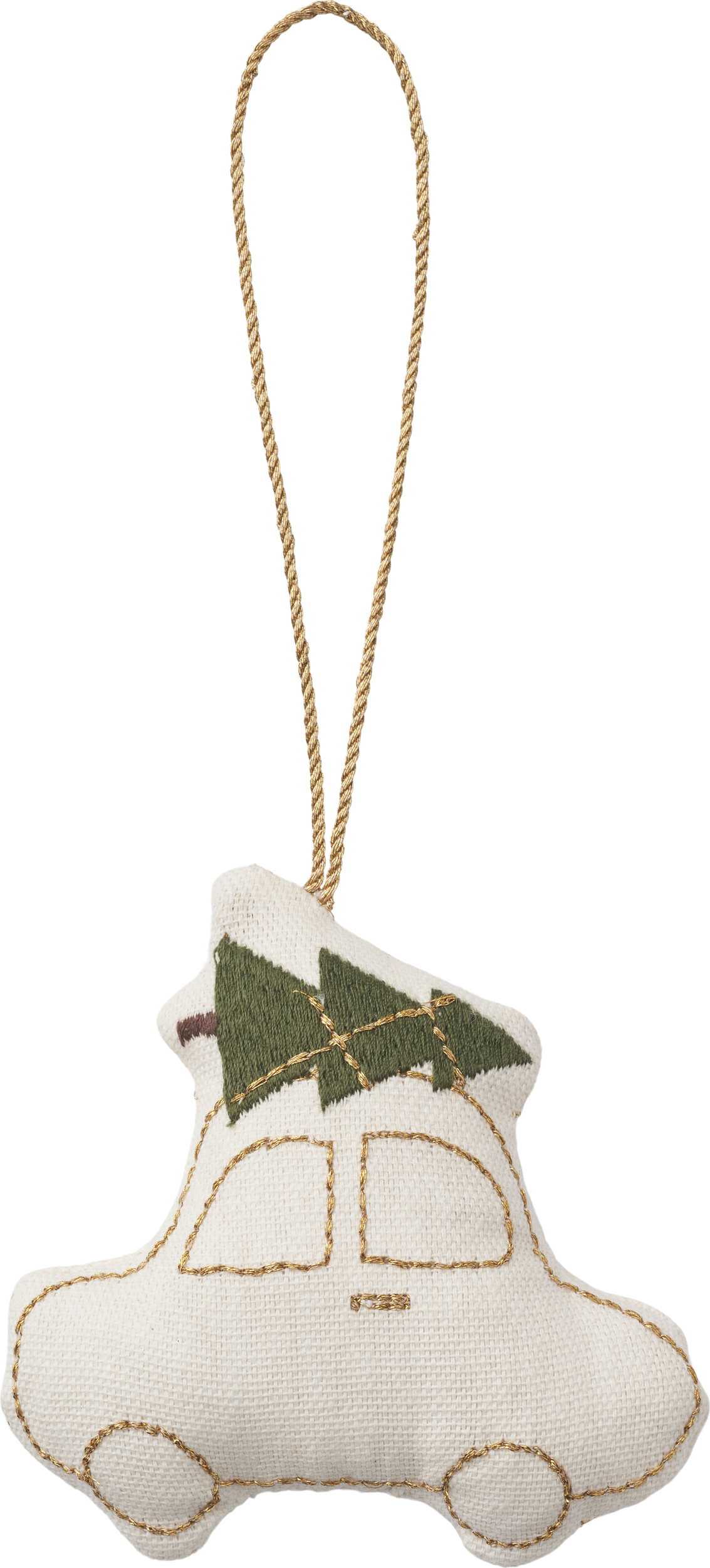 Dekoracja choinkowa Humdakin Car z bawełny