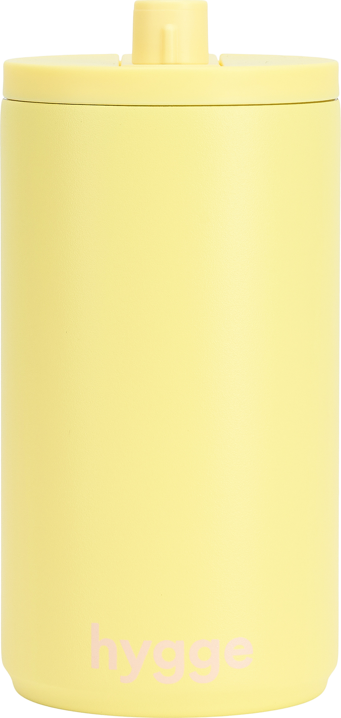 Kubek podróżny Design Letters Hygge 350 ml żółty