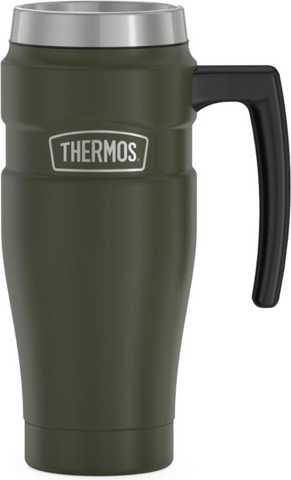 Kubek termiczny z uchwytem Style 470 ml ciemnozielony