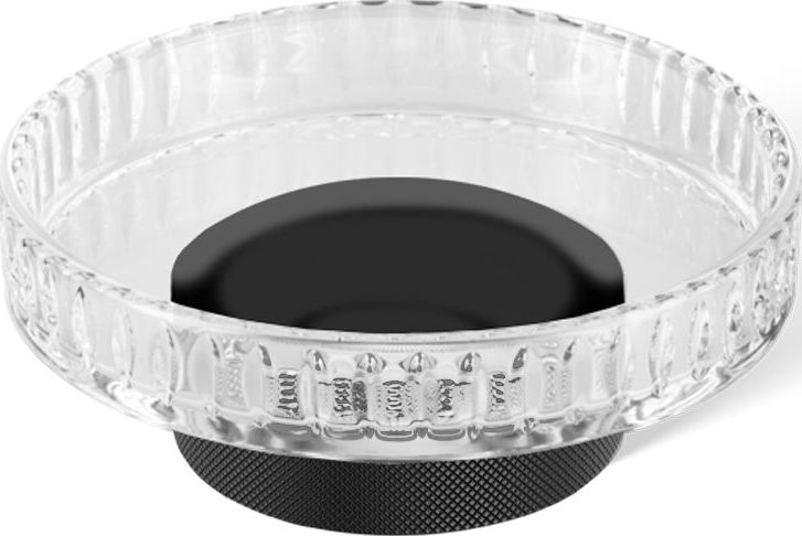 Mydelniczka Club karbowana czarny mat