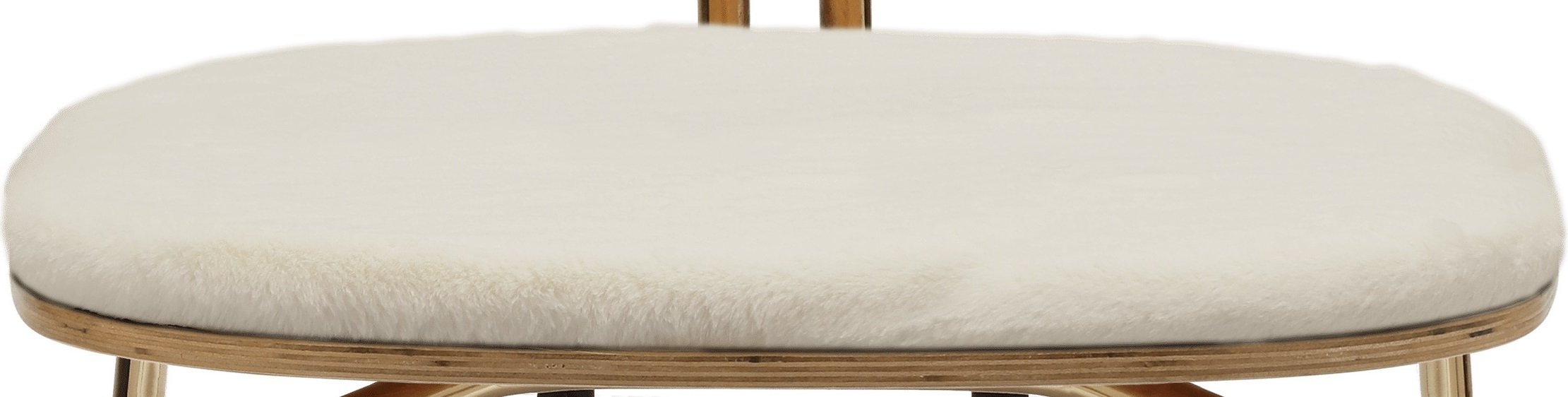 Poduszka na krzesło Curious Lounge Teddy biała