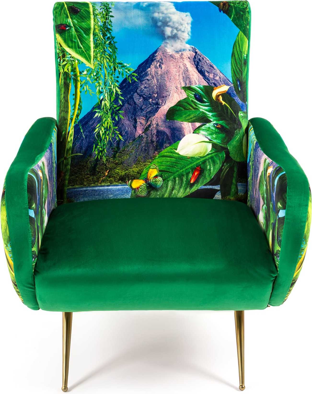 Fotel z wysokim oparciem Seletti Wears Toiletpaper Volcano