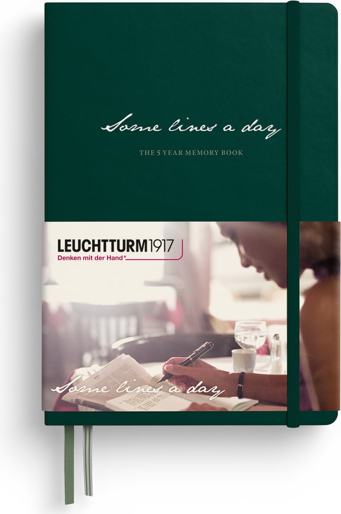 Pamiętnik pięcioletni Some Lines A Day A5 leśna zieleń