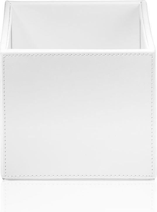 Pojemnik łazienkowy Brownie 13 x 13 cm biały