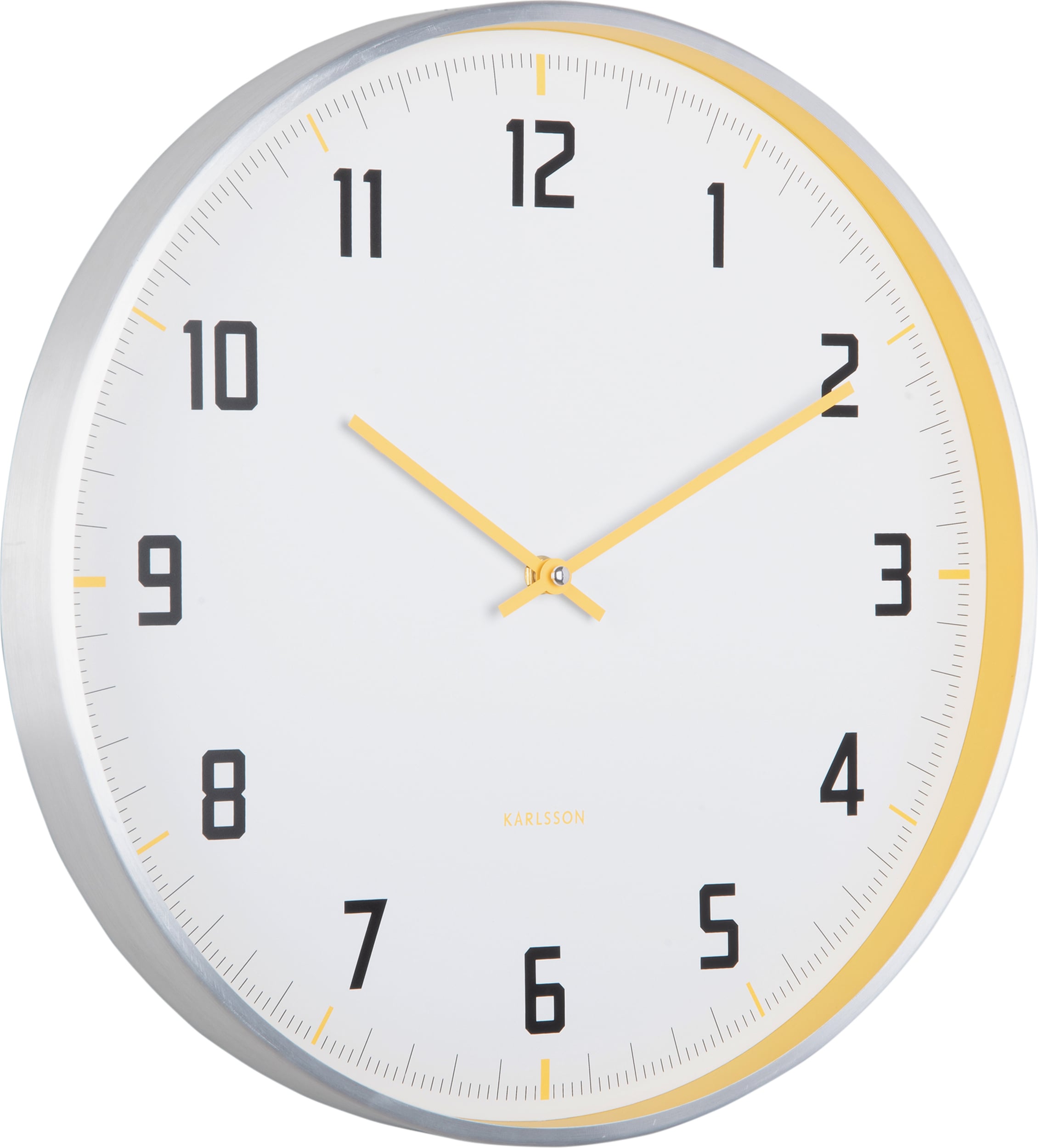 Zegar ścienny Sporty żółty