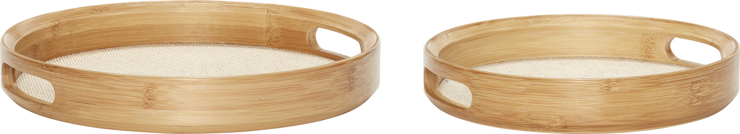 Taca Hübsch okrągła drewniana 2 szt.