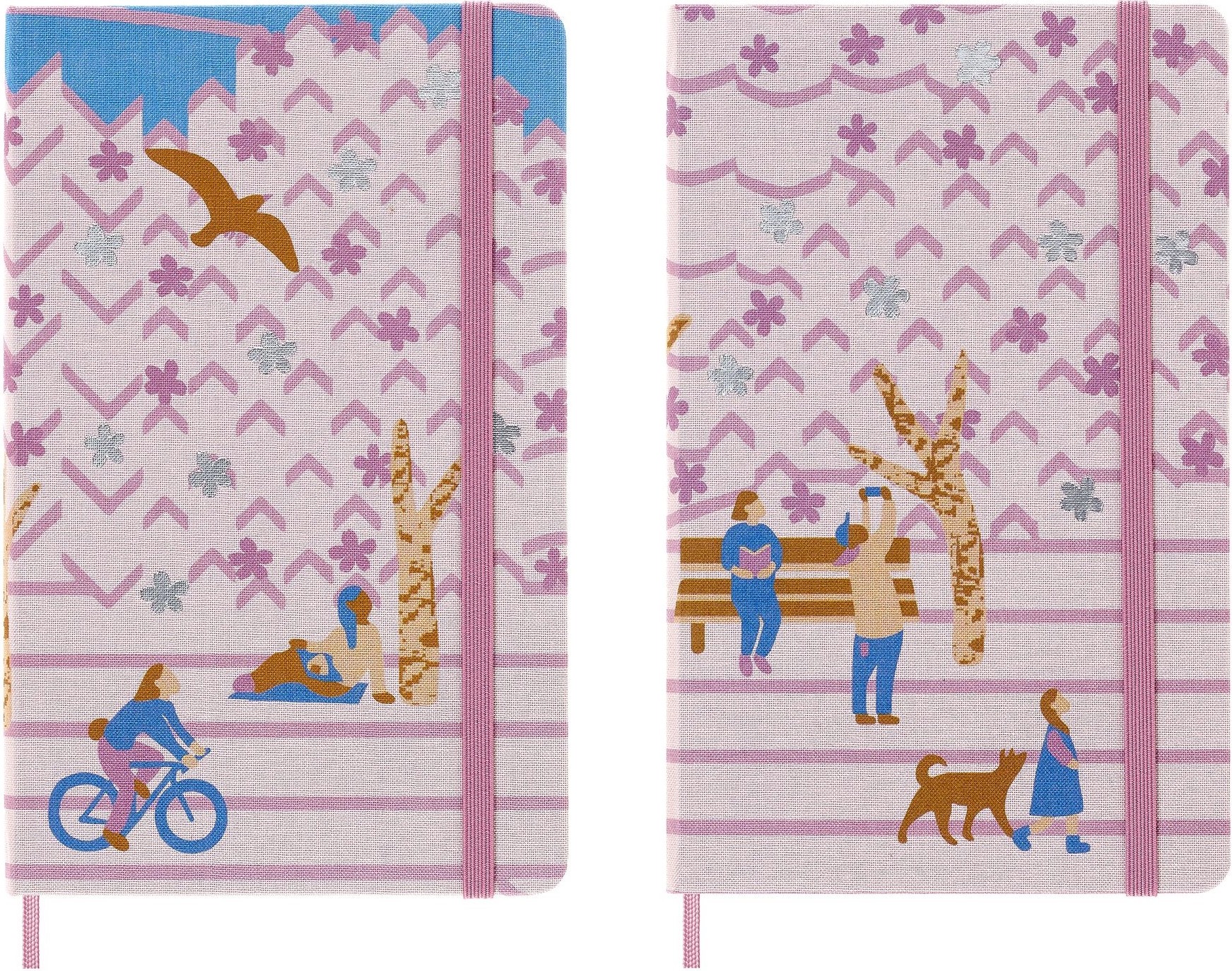 Notesy Moleskine Sakura L gładki i w linie w pudełku prezentowym edycja limitowana 2 szt.