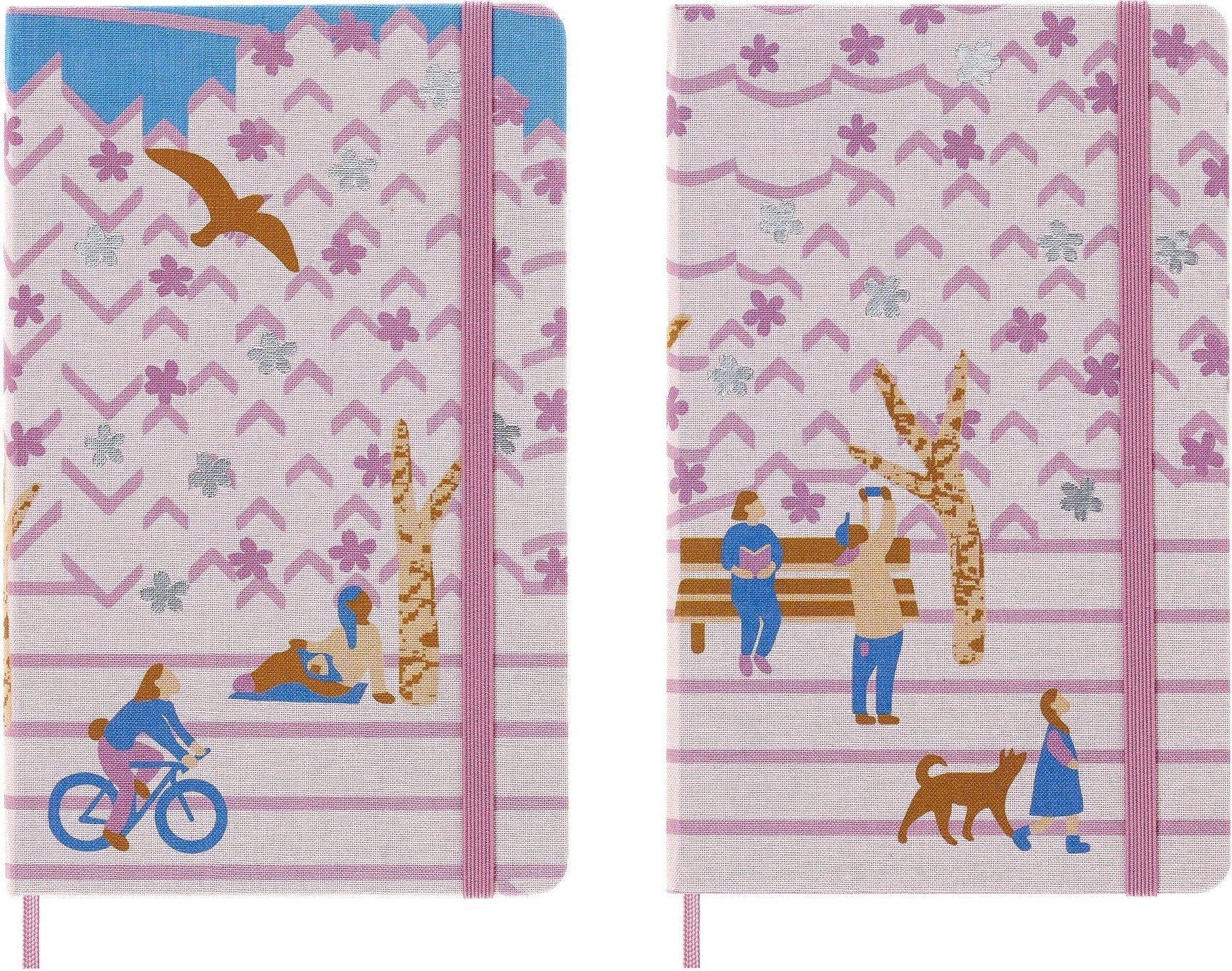 Notesy Moleskine Sakura L gładki i w linie w pudełku prezentowym edycja limitowana 2 szt.