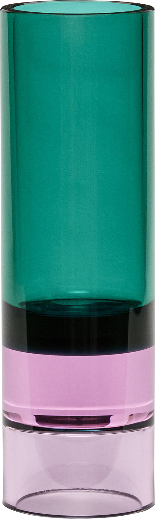 Świecznik na tealighty Astro 15 cm zielono-różowy