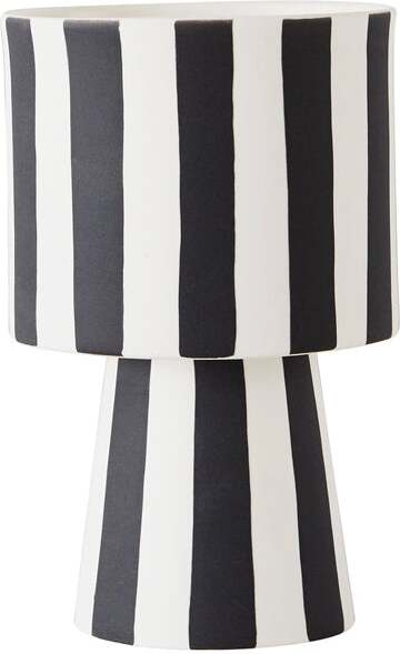 Osłonka na doniczkę Toppu 15 cm czarno-biała