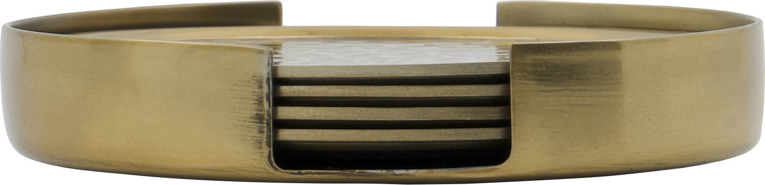 Podkładki pod szklanki Hammer złote 5 szt.