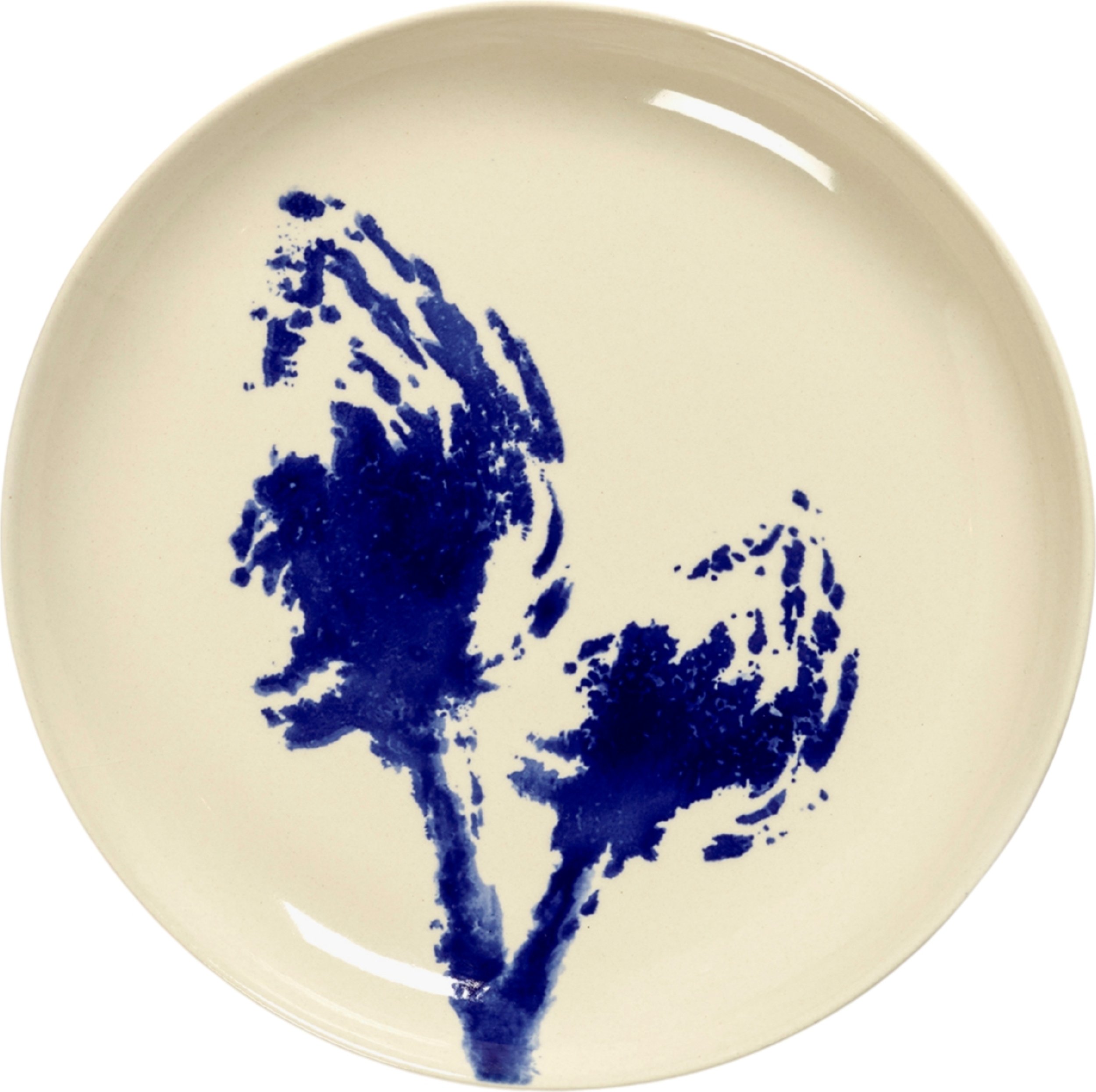 Talerz śniadaniowy Feast Artichoke 19 cm biało-niebieski