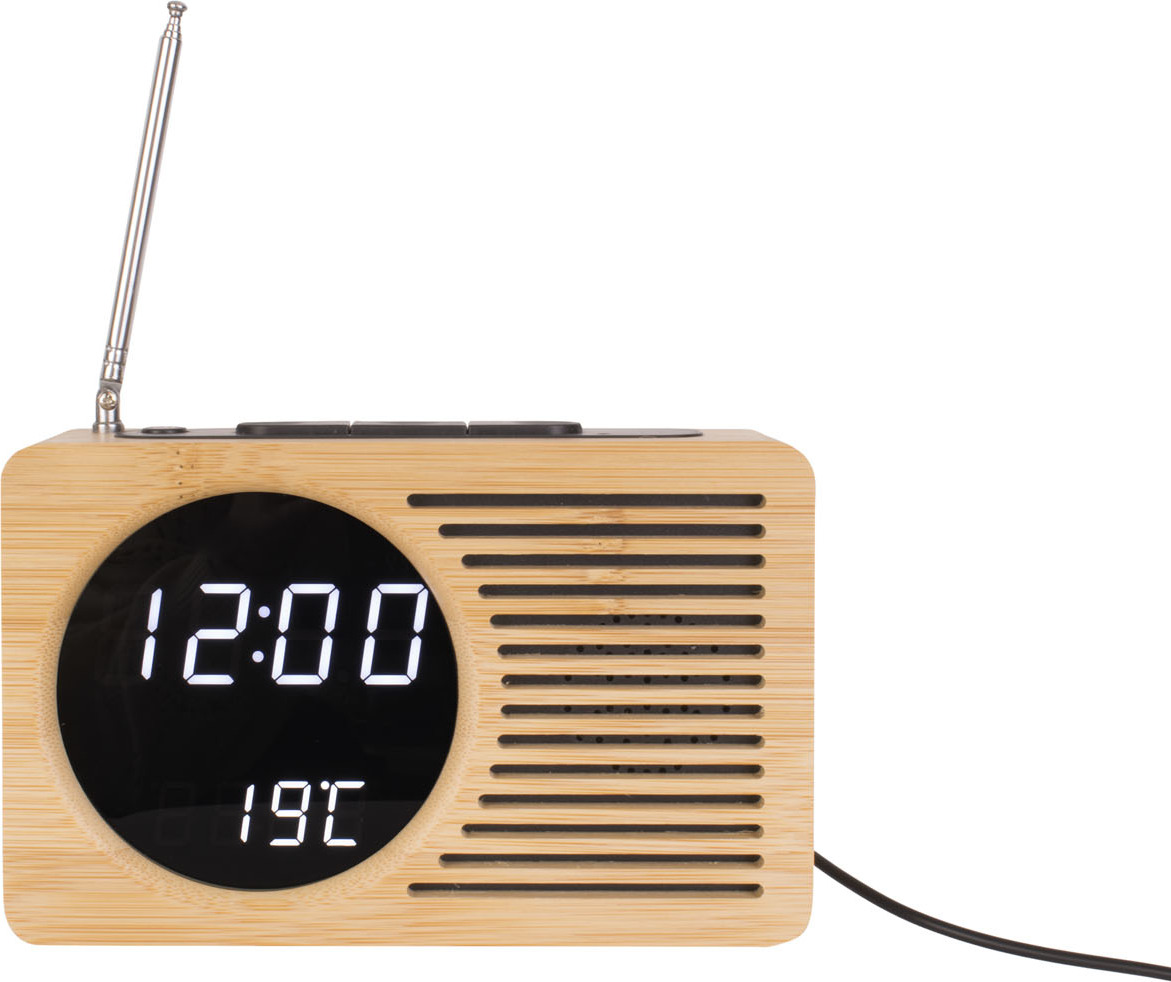 Budzik LED Retro Radio