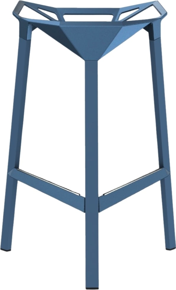 Stołek barowy Stool_One 74 cm niebieski