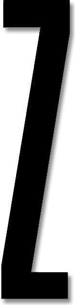 Litera Design Letters Z 8 cm czarna akrylowa