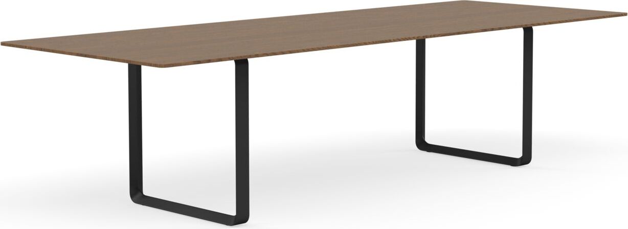 Stół Muuto 295 x 108 cm ciemny dąb nogi czarne
