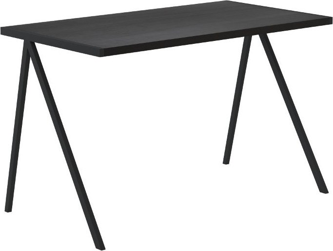 Biurko elg dębowy czarny blat czarna rama