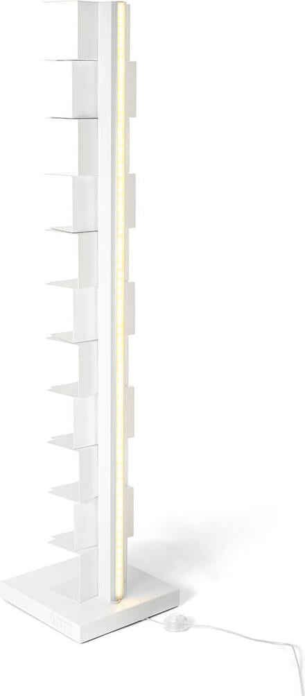 Regał Ptolomeo Luce 160 cm biały z podświetleniem LED