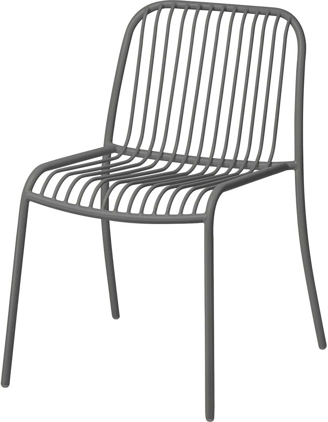 Krzesło ogrodowe Yua Wire ciemnoszare