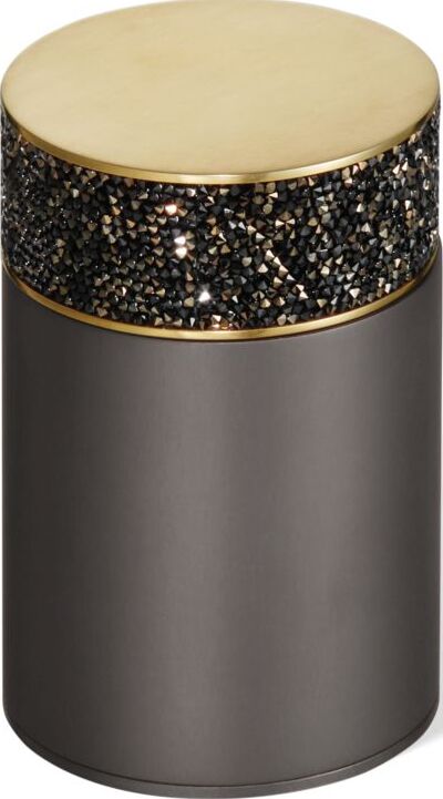 Pojemnik łazienkowy Rocks ciemny metal mat-złoty