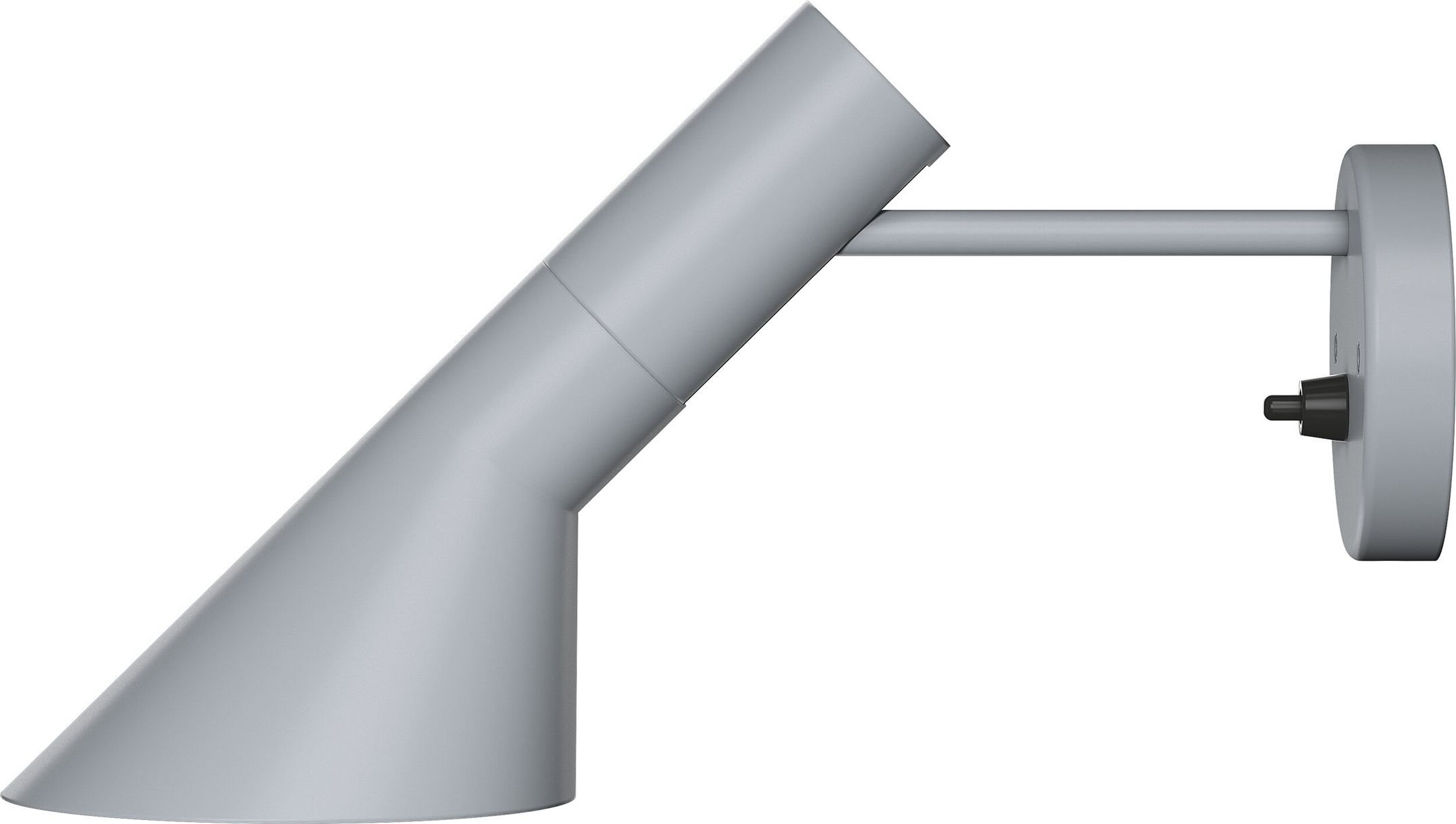 Kinkiet AJ jasnoszary z włącznikiem, bez widocznego kabla