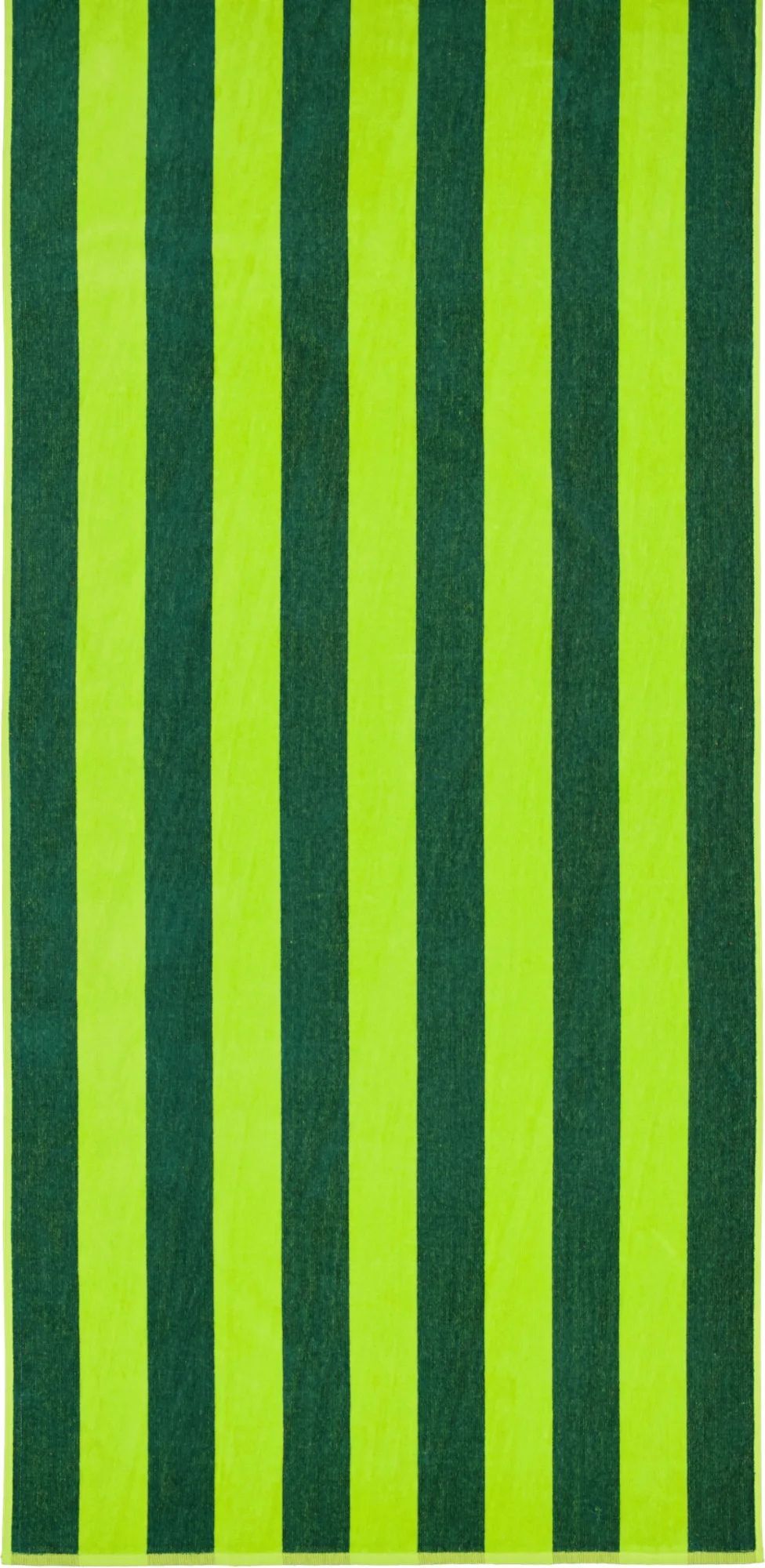 Ręcznik plażowy Tropical w paski 80 x 180 cm zielono-pomarańczowy