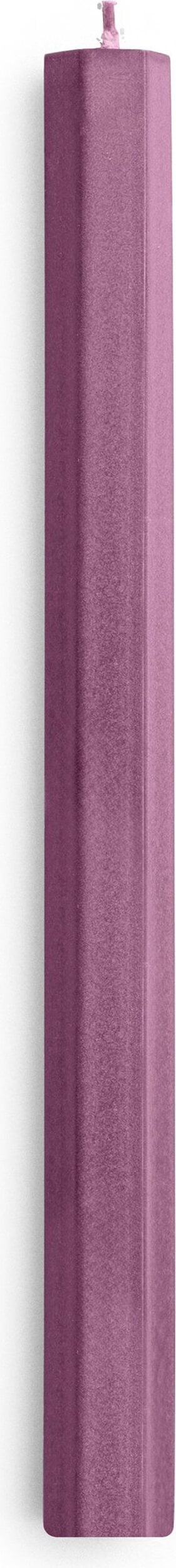 Świeca Hexagon burgundowa