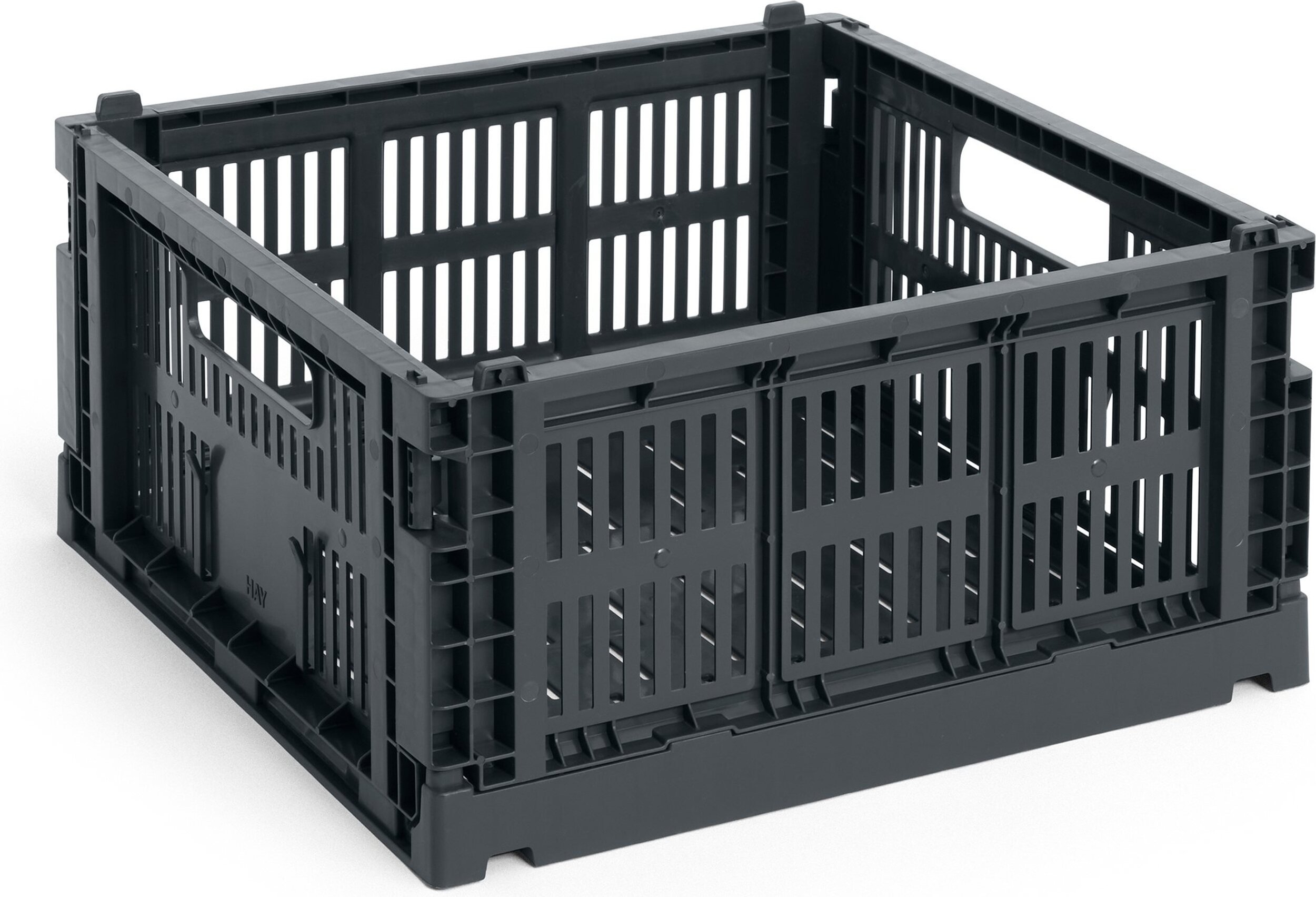 Kosz do przechowywania Hay Colour Crate Square M w kolorze węgla