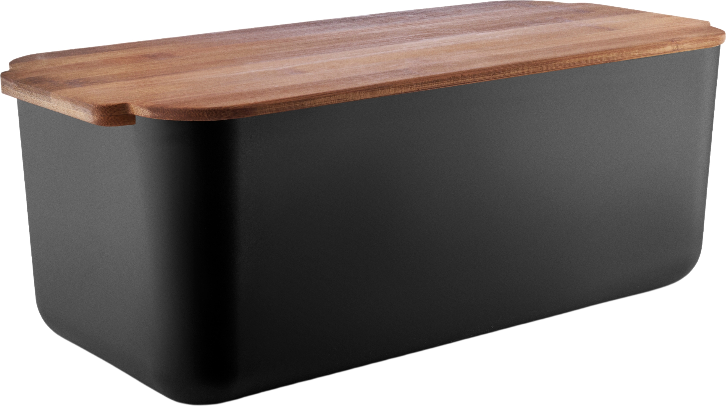 Pojemnik na pieczywo Eva Solo czarny z bambusową pokrywką