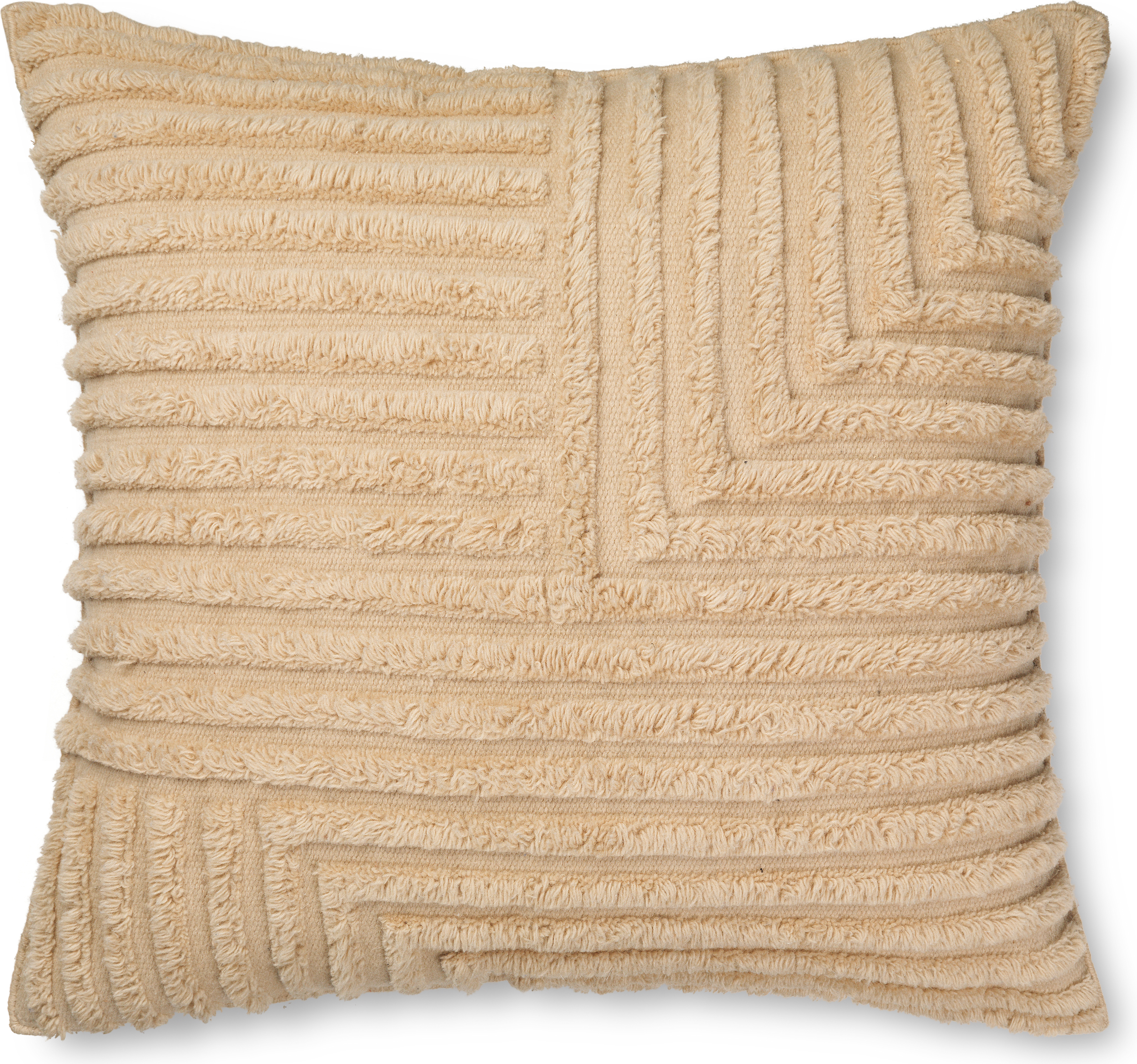 Poduszka dekoracyjna Crease Wool 80 x 80 cm wełniana