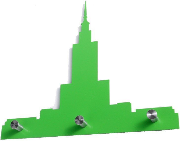 Wieszak potrójny Pałac zielony