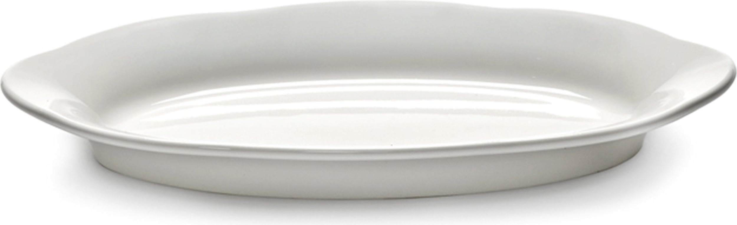 Półmisek owalny Silhouette wysoki 18,5 cm biały