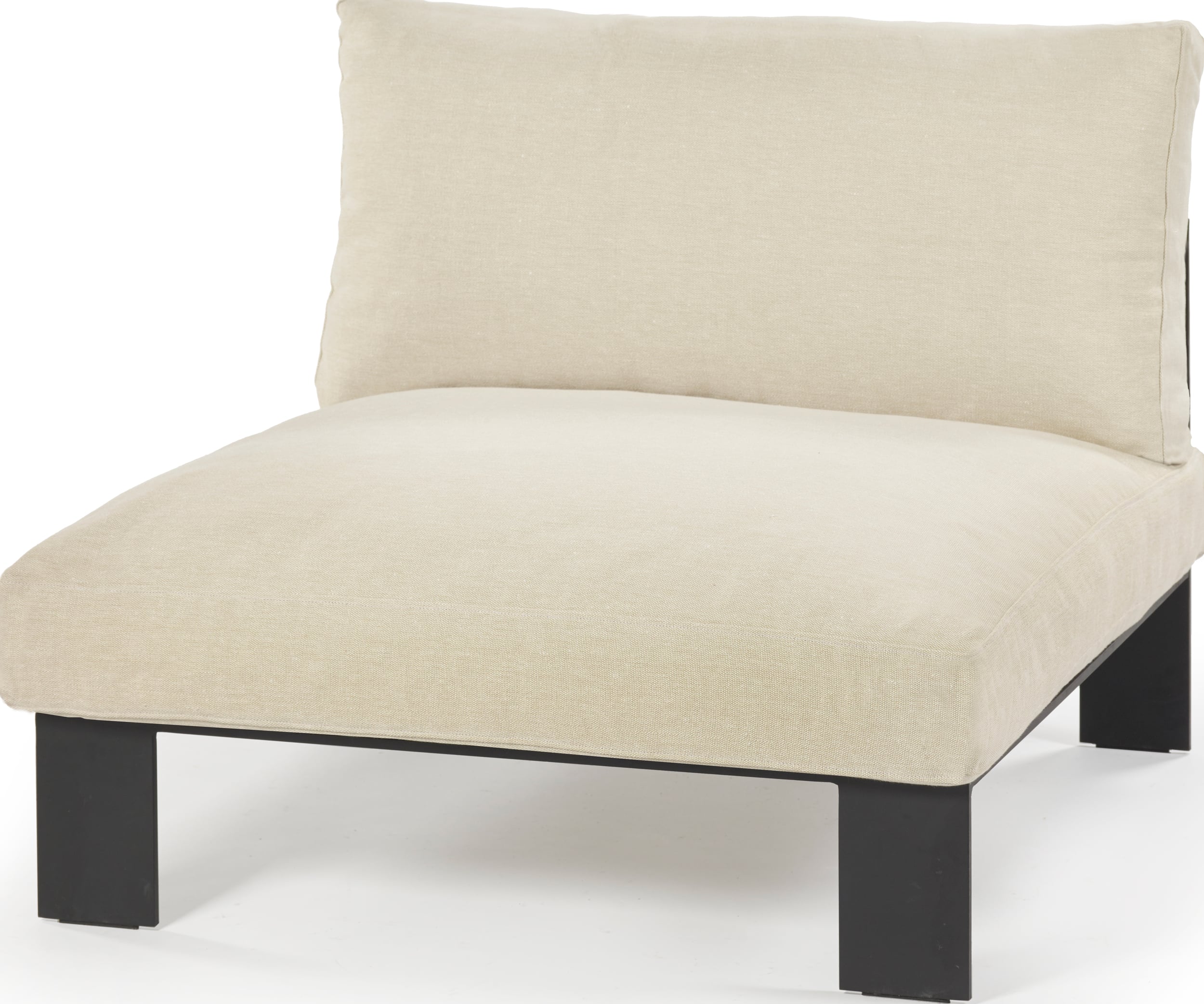 Sofa modułowa jednoosobowa Serax 95 cm kość słoniowa