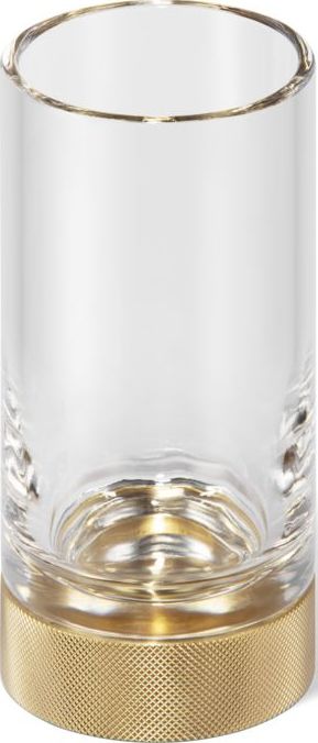 Kubek na szczoteczki do zębów Club złoty mat