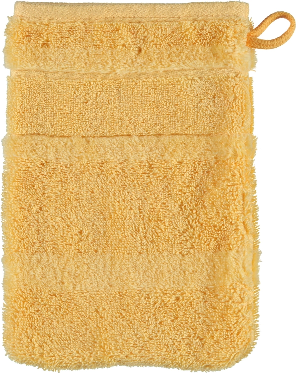 Rękawica kąpielowa Noblesse II gładka 16 x 22 cm jasnopomarańczowa