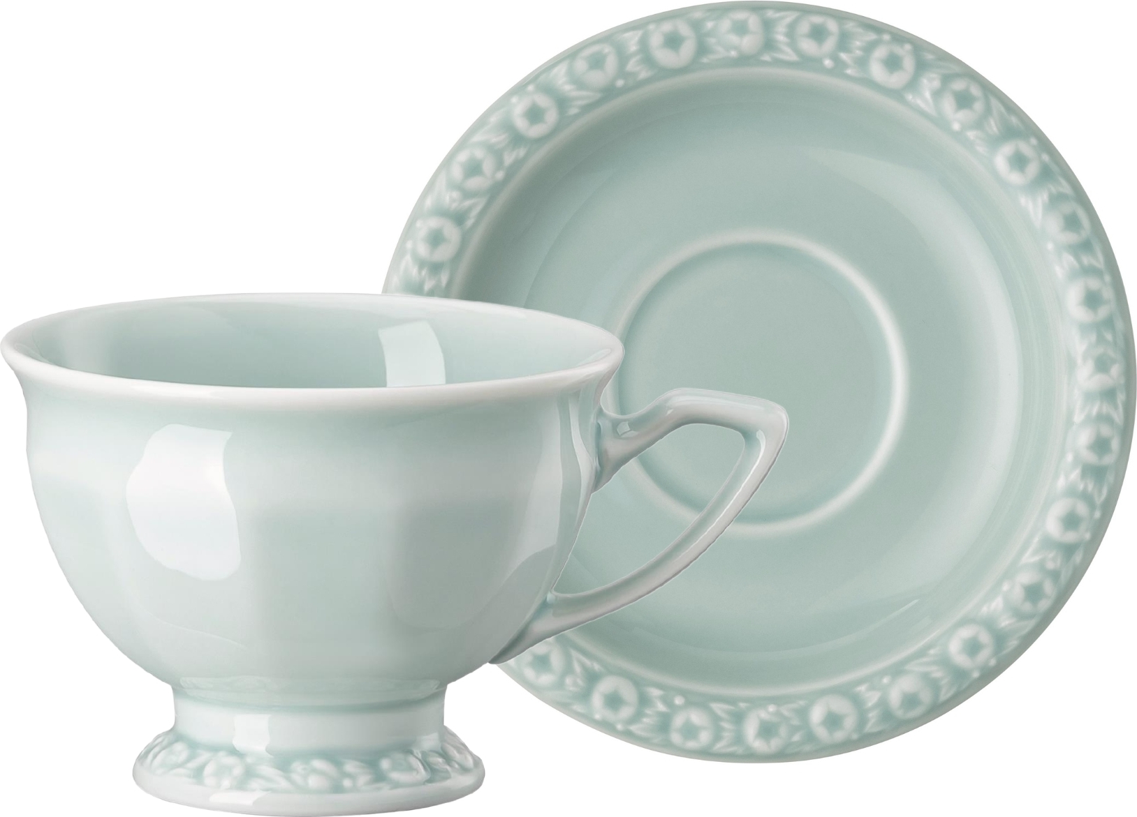 Filiżanka do espresso Maria en Vogue Mint 80 ml ze spodkiem