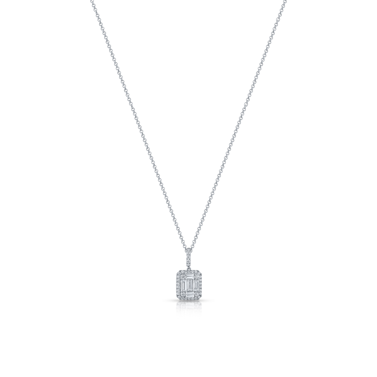 W.KRUK Zjawiskowy Naszyjnik - złoto 585, Diament 0,46 ct, brylant 0,24 ct - ZEJ/NB+272B