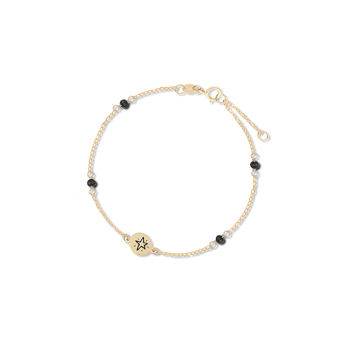 W.KRUK RABAT Bransoletka Złota - złoto 375, Spinel - ZTO/AW20