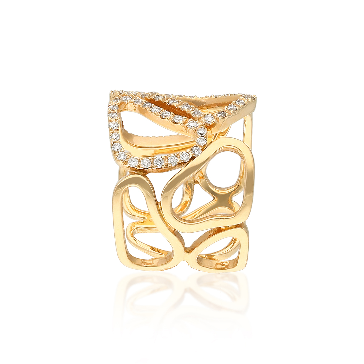 W.KRUK Pierścionek różowe złoto ENRICO CAPRA - ZCR/PB+103R