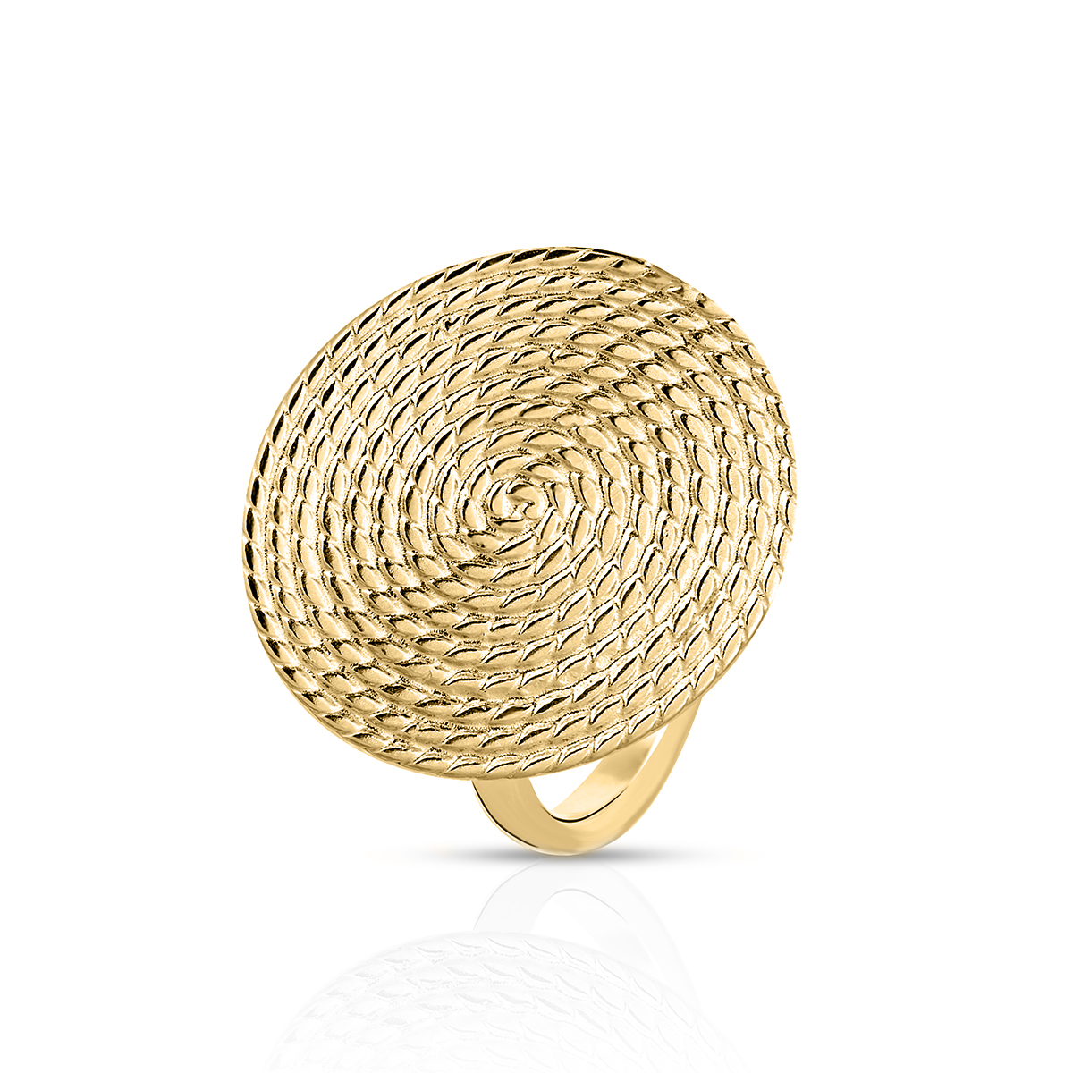 W.KRUK PROMOCJA Pierścionek - mosiądz, Bez kamienia - WWK/PF1469Z