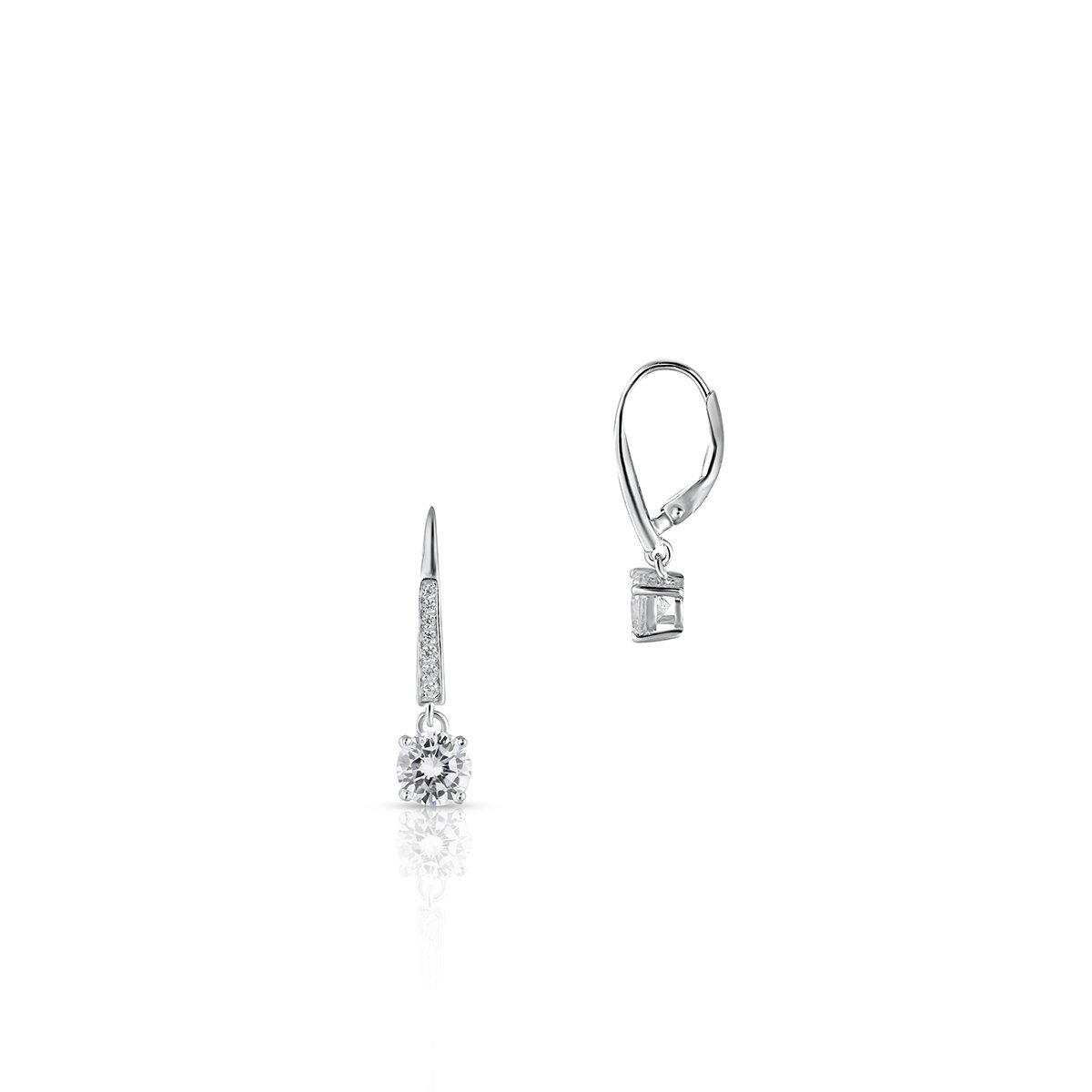 W.KRUK Kolczyki Srebrne - srebro 925, Cyrkonia - SCS/KC286