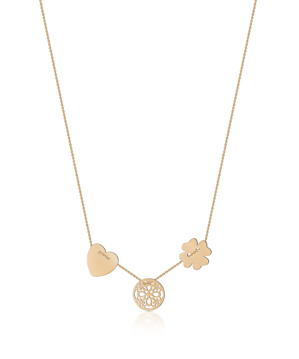 W.KRUK PROMOCJA Naszyjnik - złoto 375, Bez kamienia - ZES/NZ61