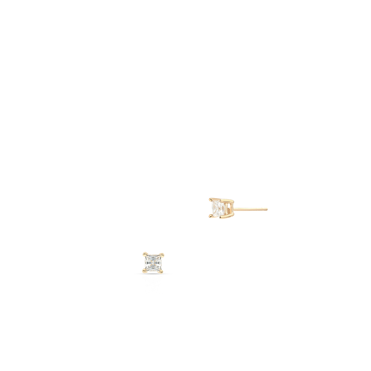 W.KRUK RABAT Kolczyki Złote - złoto 375, Cyrkonia - ZAZ/KC210