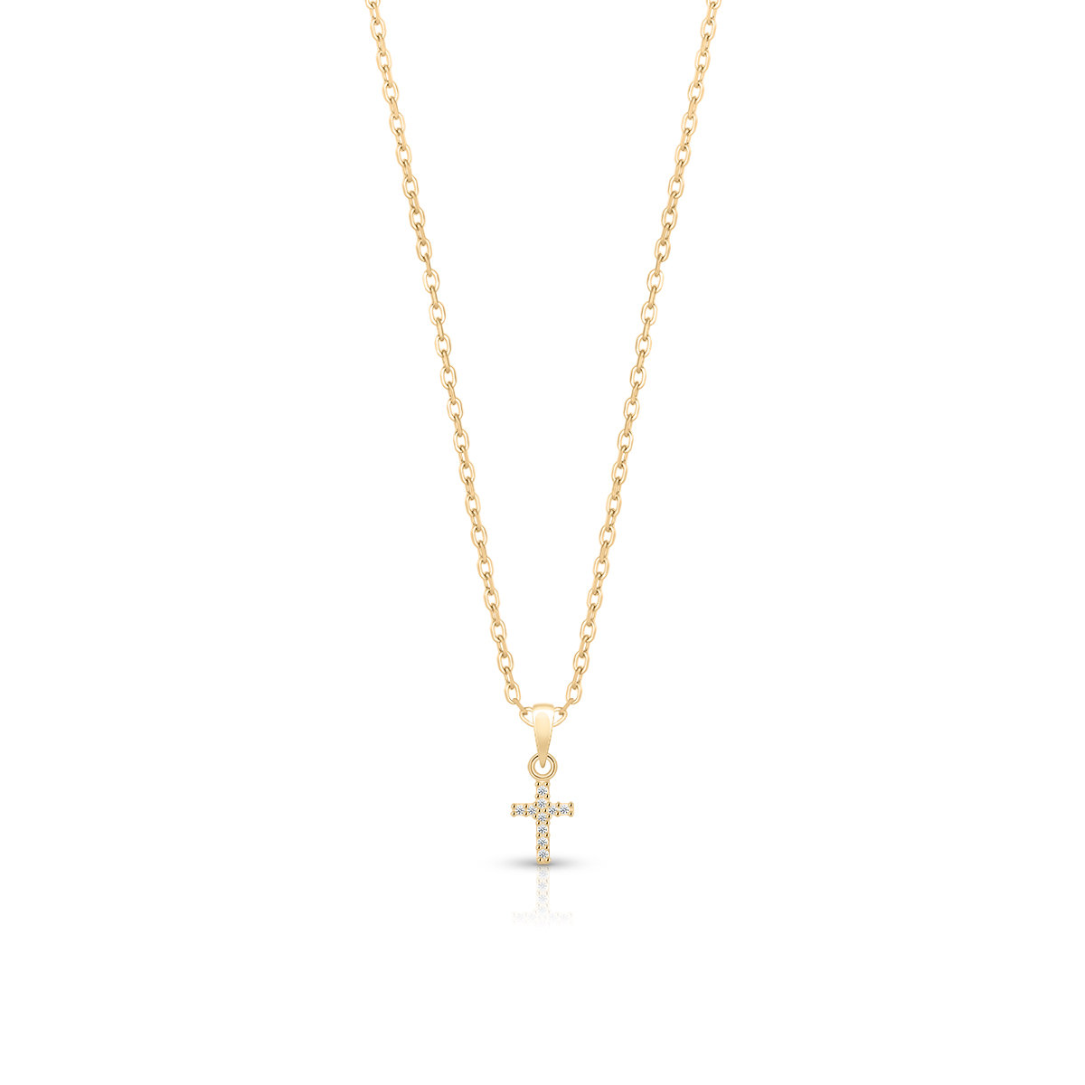 W.KRUK Wisiorek Złoty - złoto 585, Cyrkonia - ZAZ/WC211