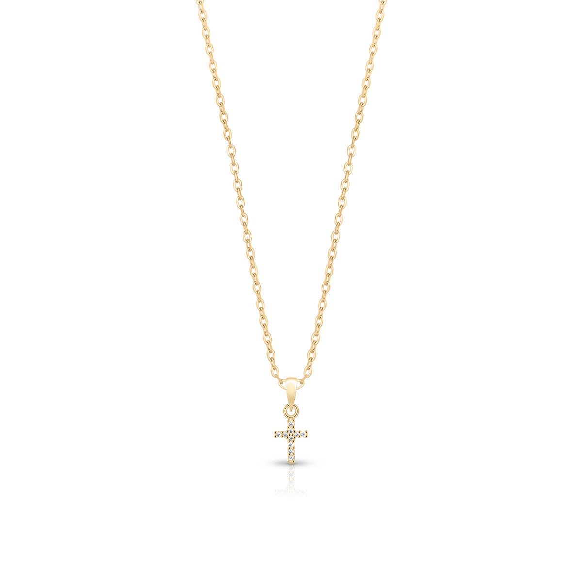 W.KRUK Wisiorek Złoty - złoto 585, Cyrkonia - ZAZ/WC211